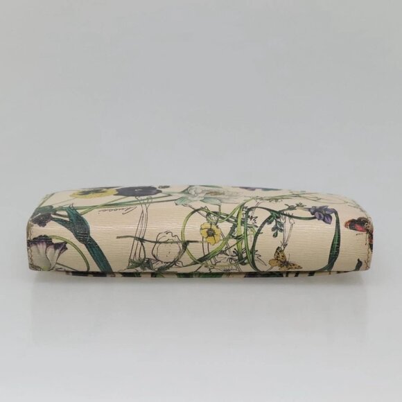 GUCCI Long Wallet Leather Ivory Silver Auth 140424 - Picture 5 of 13